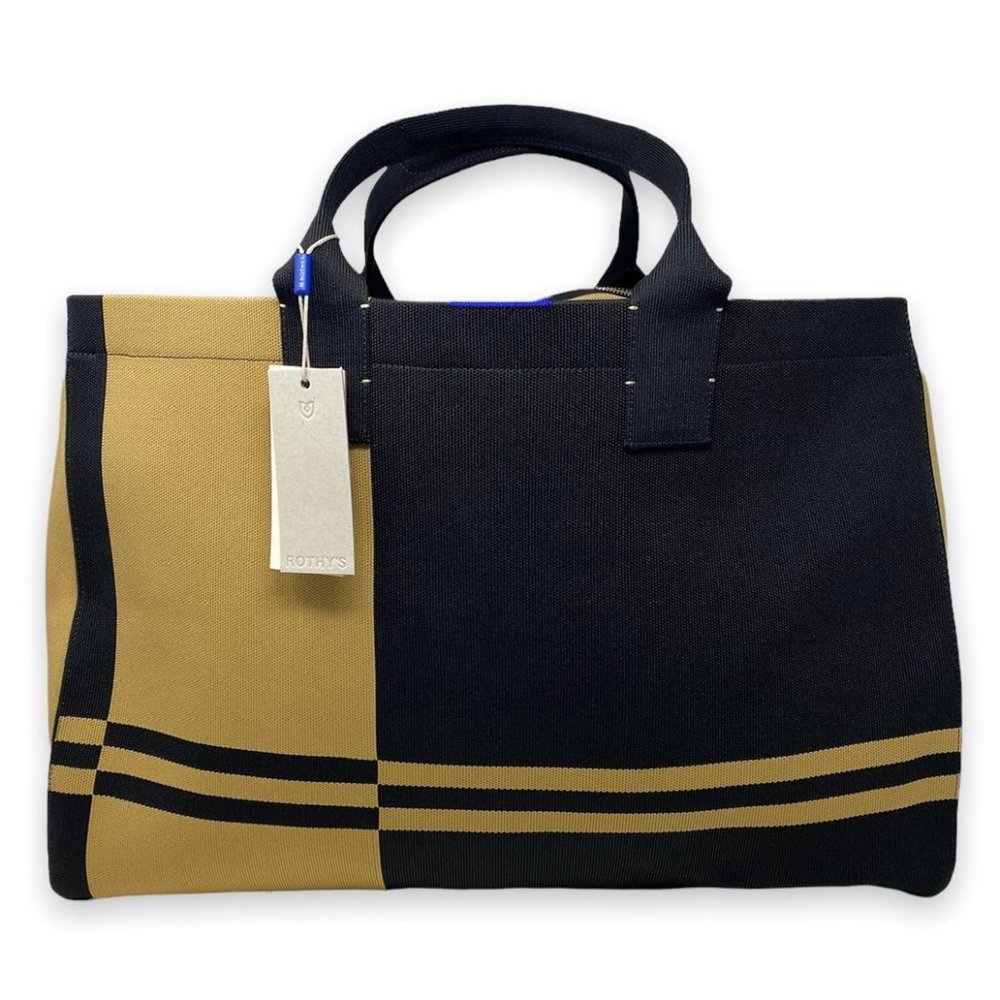 Rothy's Black and Tan Travel Bag